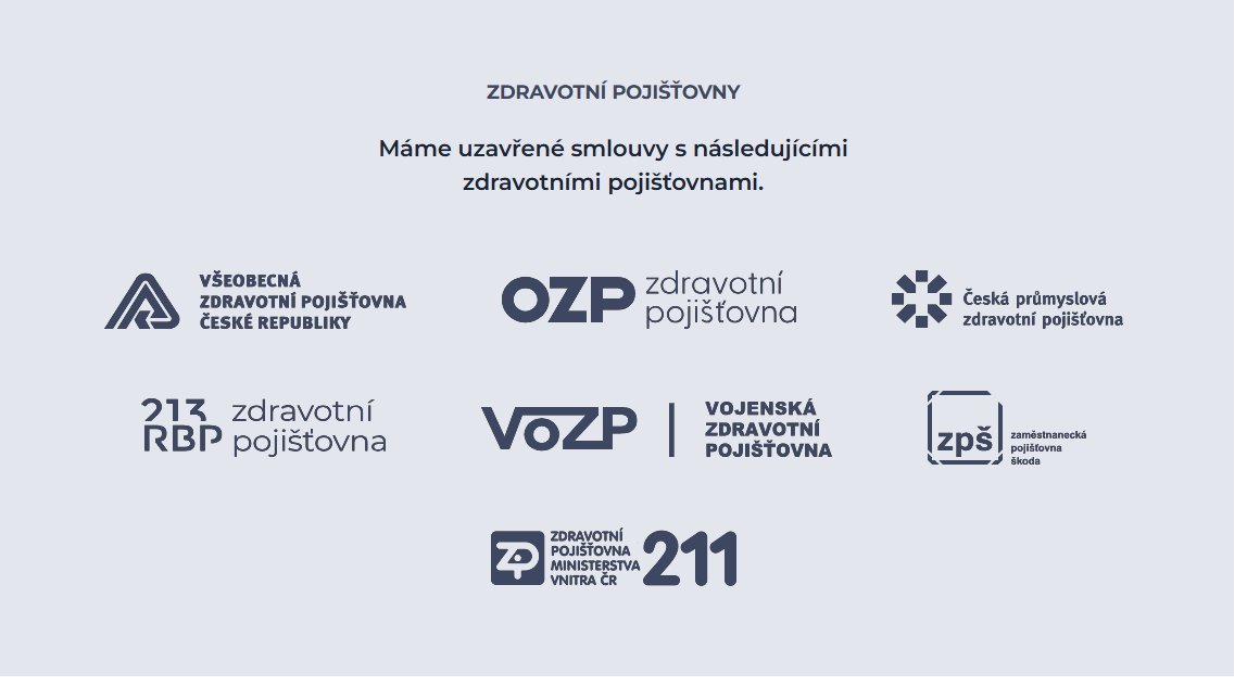 Zdravotní pojišťovny – smluvní partneři KiraDent HK